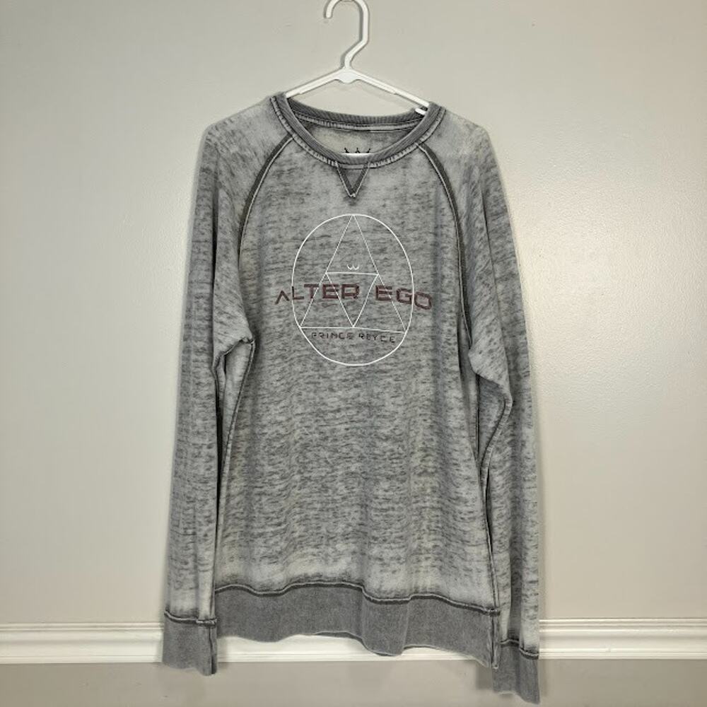 Prince Royce Alter Ego (Genesis/ Enigma) Crewneck Sweatshirt Grey Size XL